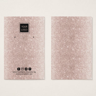 Hinzufügen Ihrer Logo-Rose Gold-Glitzer-Gewinnanze