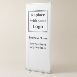 Hinzufügen Ihrer Logo-Werbung zu rückverfolgbarem Ausziehbarer Banner