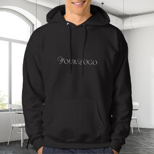 Hinzufügen Ihres eleganten Firmenlogos Minimalisti Hoodie