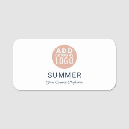 Hinzufügen Ihres Firmenlogos und Ihrer Mitarbeiter Namensschild