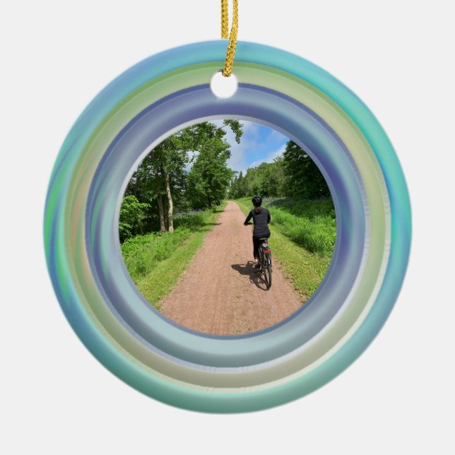 Hinzufügen Ihres Fotos zu Rings Keramik Ornament (Vorne)