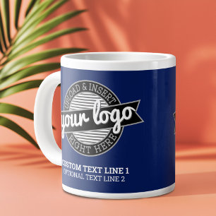Hinzufügen Ihres Logo-Geschäfts Beruflich moderner Jumbo-Tasse