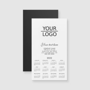 Hinzufügen Ihres Logos 2022 Calendar Company Werbe Magnetkarte