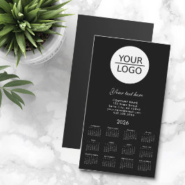 Hinzufügen Ihres Logos 2026 Calendar Company Werbe Magnetkarte