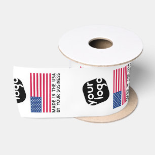 Hinzufügen Ihres Logos aus Kleidungsmarken der USA Satinband