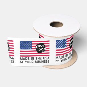 Hinzufügen Ihres Logos aus Kleidungsmarken der USA Satinband