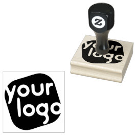 Hinzufügen Ihres Logos Einfache Elegante Business  Gummistempel