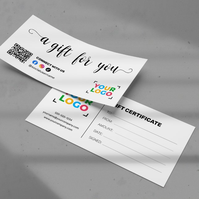 Hinzufügen Ihres Logos Moderner Qr-Code Geschenkgu (Von Creator hochgeladen)