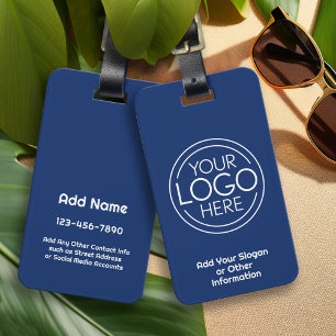 Hinzufügen Ihres Logos Modernes Minimalistisches B Gepäckanhänger