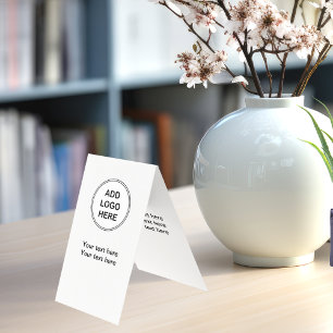 Hinzufügen Ihres Logos Modernes, vertikales Design Visitenkarten