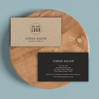 Hinzufügen Ihres Logos Rustic Kraft Schreibmaschin