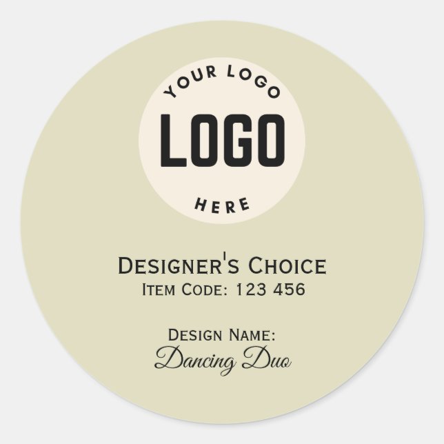 Hinzufügen Ihres Logos, Schwarze Grenze, rund, Pro Runder Aufkleber (Vorderseite)