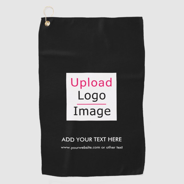 Hinzufügen Ihres Logos und benutzerdefinierten Tex Golfhandtuch (Vorderseite)