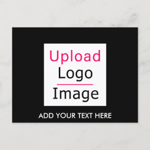 Hinzufügen Ihres Logos und benutzerdefinierten Tex Postkarte