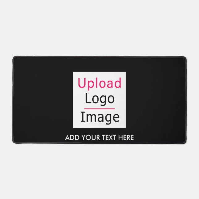 Hinzufügen Ihres Logos und benutzerdefinierten Tex Schreibtischunterlage (Vorderseite)