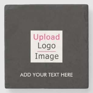 Hinzufügen Ihres Logos und benutzerdefinierten Tex Steinuntersetzer