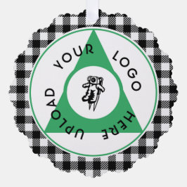 Hinzufügen Ihres Logos Unique Holiday Ornament Karte