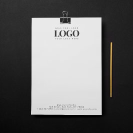 Hinzufügen Ihres Rectangle-Business-Logos und Mini Briefbogen
