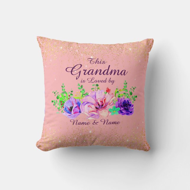 Hinzufügen oder Bearbeiten von Namen Dieses Oma wi Kissen (Vorderseite)