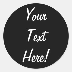 HINZUFÜGEN SIE IHRE EIGENEN TEXT-Aufkleber Runder Aufkleber