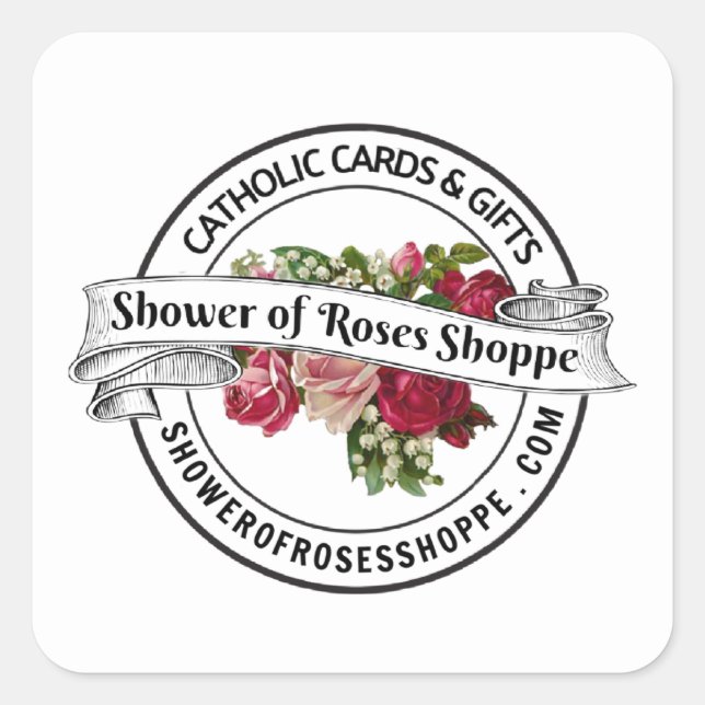 HINZUFÜGEN SIE IHRE LOGO CUSTOM COMPANY Business C Quadratischer Aufkleber (Vorderseite)