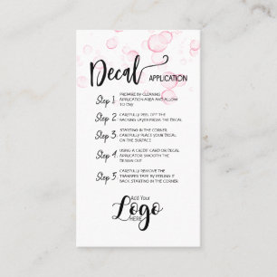 HINZUFÜGEN SIE IHRE LOGO-DRUCK-CARE-CARDS-Vinyl Visitenkarte