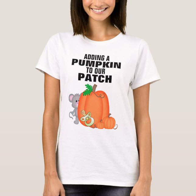 Hinzufügen - T - Shirt Mutterschaft (Vorderseite)