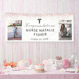Hinzufügen von 2 Foto Script Glückwunsch Nurse G Banner