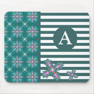Hinzufügen von Artdeco-Blume für das Monogramm im Mousepad