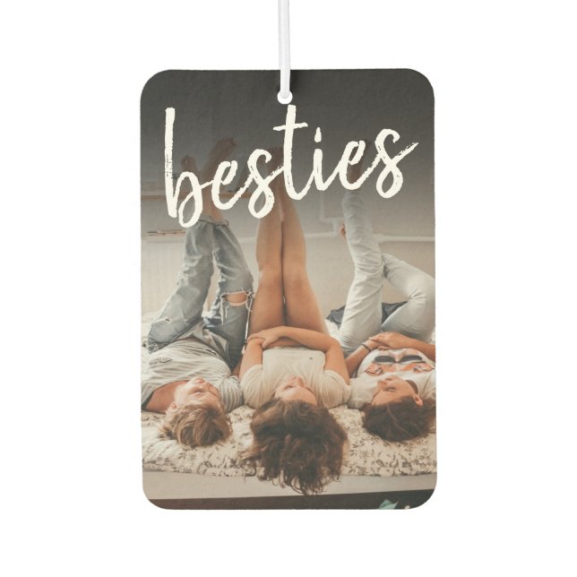 Hinzufügen von eigenen Foto-Freunden Autolufterfrischer (Vorderseite)