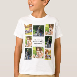 Hinzufügen von eigenen Fotos und Texten T-Shirt