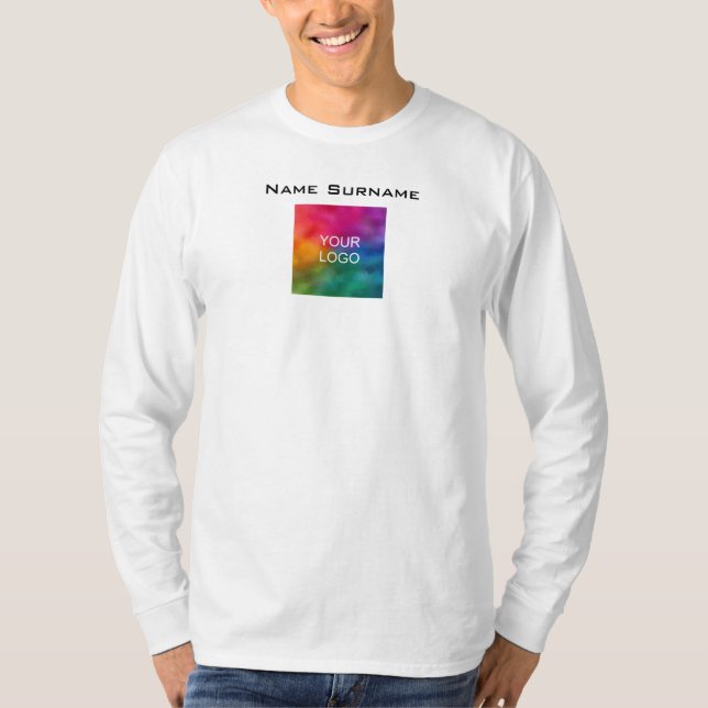 Hinzufügen von Firmenlogo, doppelseitig, für Männe T-Shirt (Vorderseite)