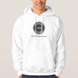 Hinzufügen von Firmenlogo und Website-Firmenmitarb Hoodie