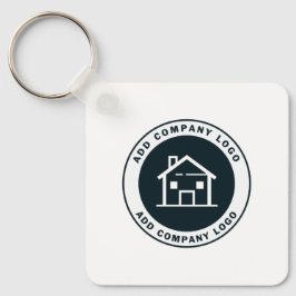 Hinzufügen von Firmenlogos Moderner Mitarbeiter de Schlüsselanhänger