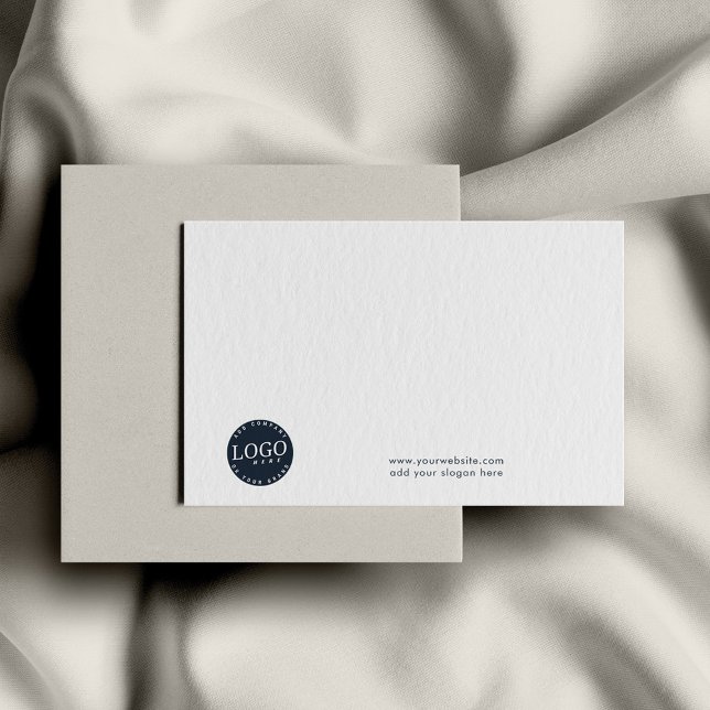 Hinzufügen von Firmenlogos und Firmenwebsite-Mitar Mitteilungskarte (Business Logo Company Notecard)