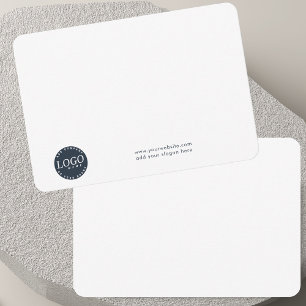 Hinzufügen von Firmenlogos und Mitarbeitern von Un Dankeskarte