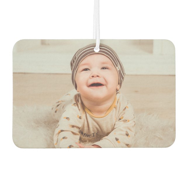 Hinzufügen von Foto und Text benutzerdefiniert Autolufterfrischer (Vorderseite)