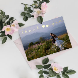 Hinzufügen von Fotos Minimal Moderne SkriptWedding Folien Feiertagskarte