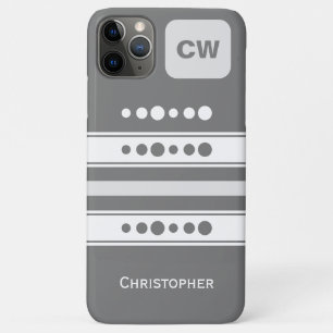 Hinzufügen von Initialen und dem markierten weißen Case-Mate iPhone Hülle