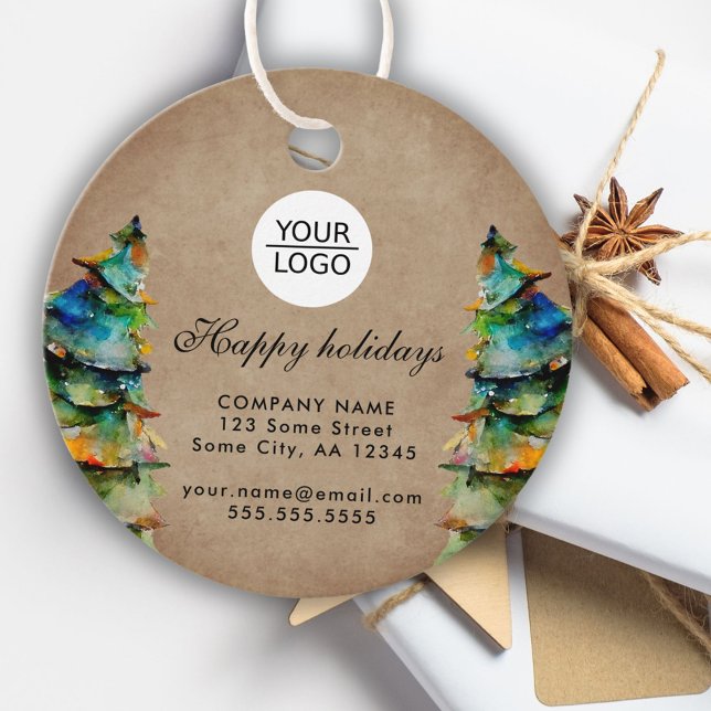 Hinzufügen von Logo-benutzerdefinierten Text Weihn Geschenkanhänger (Von Creator hochgeladen)