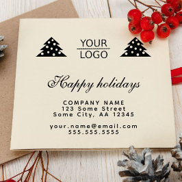 Hinzufügen von Logo-benutzerdefinierten Text Weihn Gummistempel