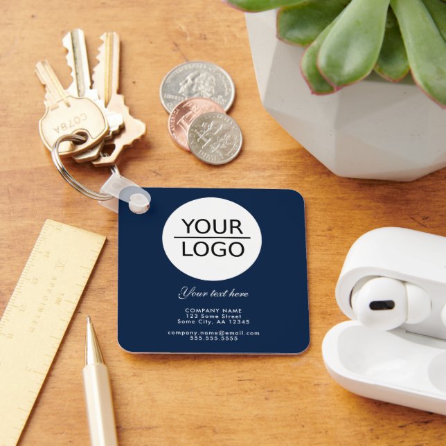 Hinzufügen von Logo-benutzerdefinierten Text-Werbe Schlüsselanhänger (Schreibtisch)