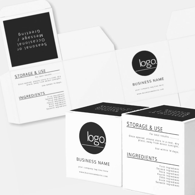 HINZUFÜGEN VON LOGO BUSINESS-RETAIL-BENUTZUNG UND  GESCHENKSCHACHTEL (Von Creator hochgeladen)