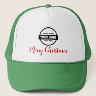 Hinzufügen von Logo-Business-Weihnachtsmützen für Truckerkappe