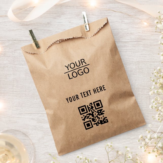 Hinzufügen von Logo-QR-Code Benutzerdefinierter Te Geschenktütchen (Ausgeschnitten)
