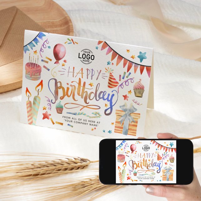 Hinzufügen von Logo-Spaß Farbiges Party Business G Karte (Von Creator hochgeladen)