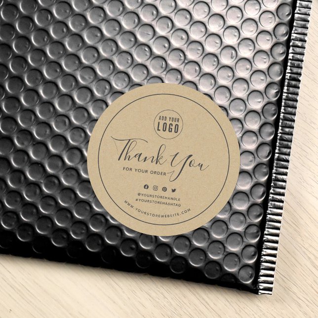 Hinzufügen von Logos Graue Grenzen Social Media Vi Runder Aufkleber (Von Creator hochgeladen)