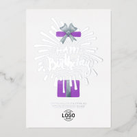 Hinzufügen von Logos Lila Geschenke Fireworks Busi