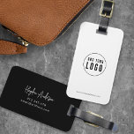 Hinzufügen von Logos Moderne Skriptfirmen mit benu Gepäckanhänger<br><div class="desc">Hinzufügen des Logos Modernes Script Business Custom Colors Gepäckstück Tag, das für Sie und Ihre Mitarbeiter auf Reisen zur Arbeit perfekt ist. Die Hintergrundfarbe auf der Vorderseite und auf der Rückseite ist editierbar, klicken Sie auf "Bearbeiten", um die Farbe anzupassen, indem Sie den Platzhalter-Text und das Platzhalter-Bild durch Ihr eigenes...</div>