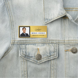 Hinzufügen von Logos und Foto Beruflicher Mitarbei Namensschild